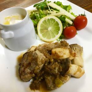 アップルマリネのポークソテー