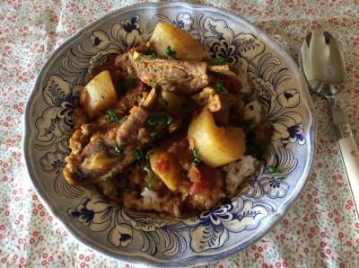 手割り大根とスペアリブのさらっと欧風カレー