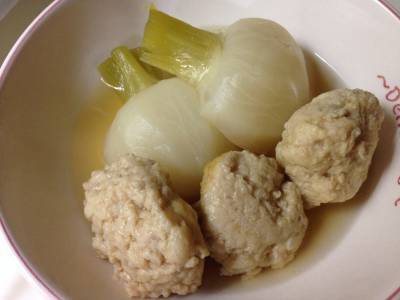 鶏だんごとかぶのスープ煮