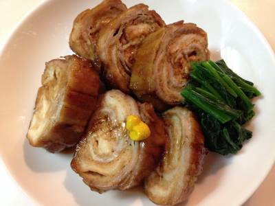 麩と豚バラ肉の角煮風