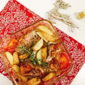 スペアリブと野菜のオーブン焼き