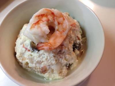 豆腐のえび寄せ蒸し