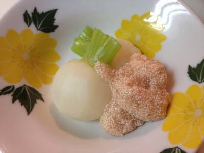かぶの明太子あんかけ