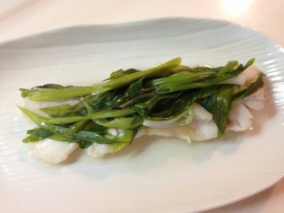 白身魚の酒蒸し