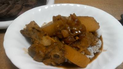 手割り大根とスペアリブのさらっと欧風カレー