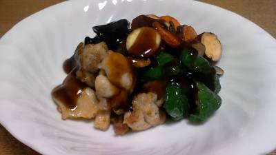 揚げさつまいもと根菜の甘酢あん