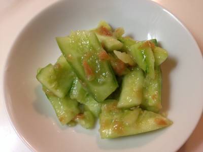 きゅうりの梅あえ