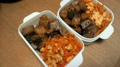 いり卵とにんじんの炒め物