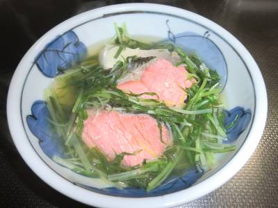 さけと水菜のあっさり煮