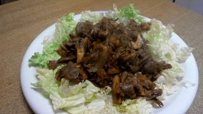 豚ときのこのホイコーロー風