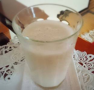 甘酒&バナナ&豆乳