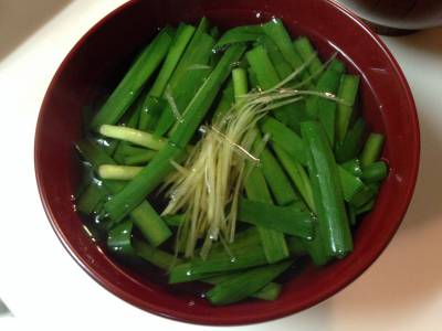 にらのすまし汁