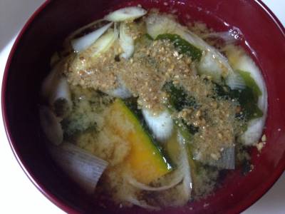 ごま風味みそ汁
