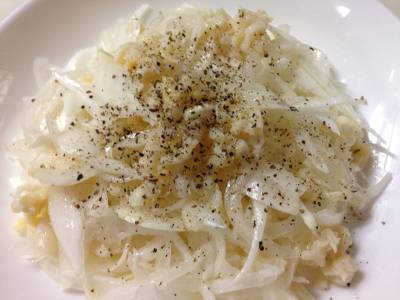 たまねぎと帆立て缶のサラダ