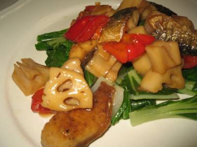 さばのソテー 黒酢あん