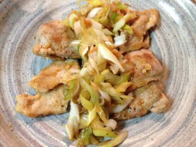 たっぷりねぎのポークジンジャー