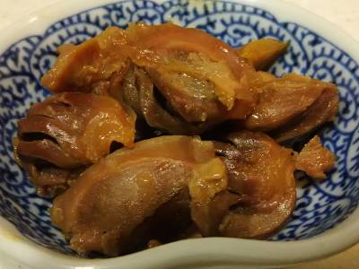 砂肝のしょうが煮