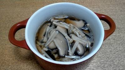 きのこのだしびたし