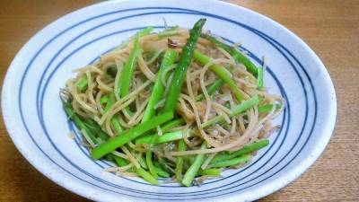しらすとアスパラのスパゲッティ