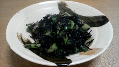 ひじきとセロリの炒めナムル