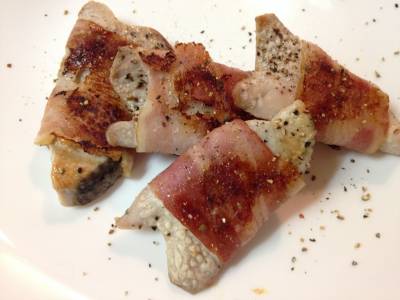 かつおのベーコン巻き