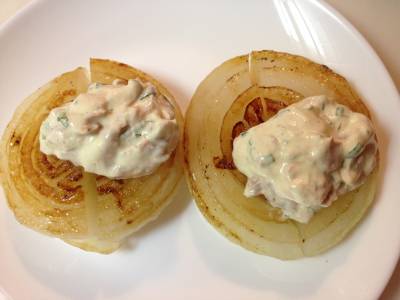 焼きたまねぎのツナマヨネーズソース