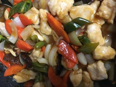 鶏むねの揚げない酢豚風