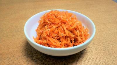 にんじんのたらこ炒め