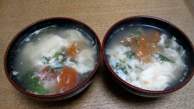 トマトとふんわり卵スープ