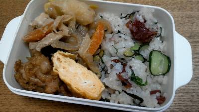 梅干しときゅうりのチャーハン