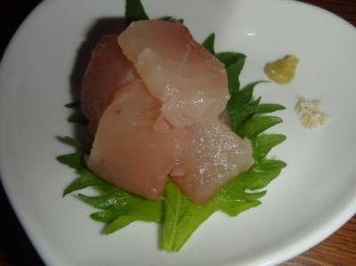 刺身の昆布じめ風