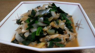 あさりの炒めもの