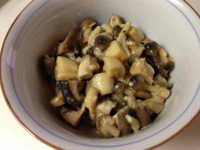 きのこの甘酒みそあえ