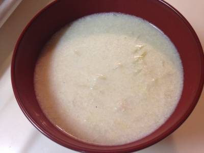 れんこんのミルクジンジャースープ