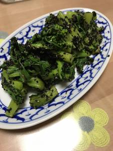 菜の花のごまあえ