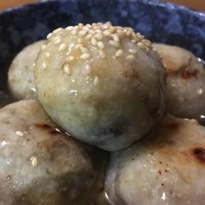 里芋だんごのしょうがあんかけ