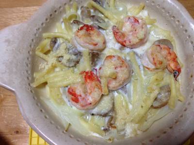 そのままマカロニグラタン