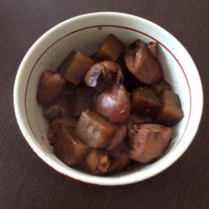 鶏レバーとこんにゃくのピリ辛煮