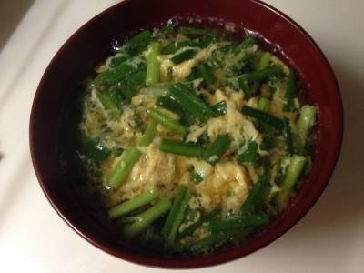 にらのかき玉汁