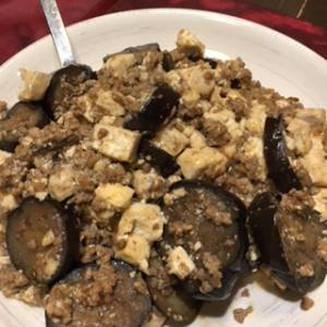 マーボーなす春雨豆腐