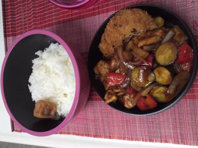 ご飯がすすむ酢豚風弁当