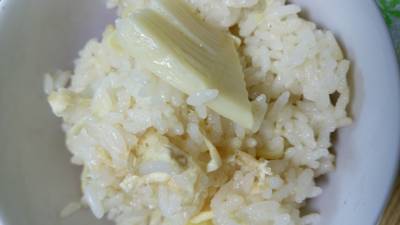 焼きたけのこご飯