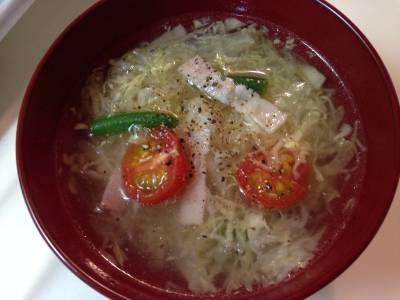 塩キャベツのスープ