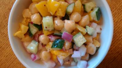 いんげんとひよこ豆のサラダ