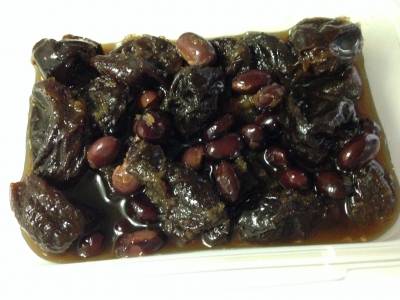 プルーンと黒豆のアップルジンジャー煮