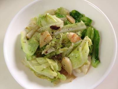 キャベツのアンチョビ炒め