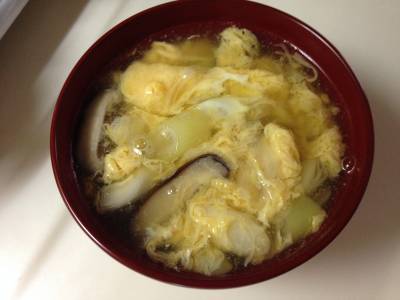 しいたけのかきたま汁