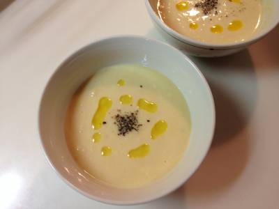 甘酒とうもろこしの冷たいスープ