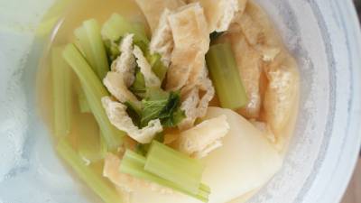かぶと油揚げの煮物
