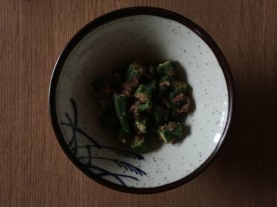 オクラのたらこあえ